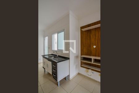 Sala/Cozinha de apartamento à venda com 2 quartos, 45m² em Jardim Alvorada, Santo André