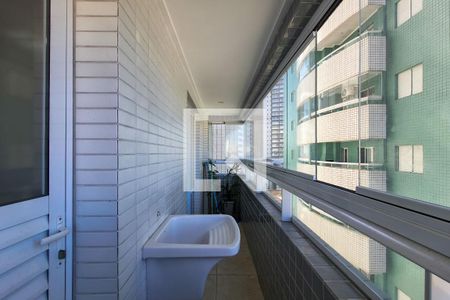 Sacada  de apartamento para alugar com 1 quarto, 44m² em Boqueirão, Praia Grande
