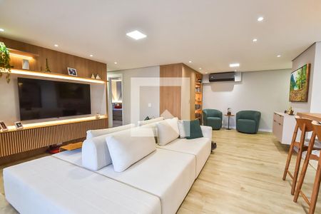 Sala de apartamento à venda com 3 quartos, 125m² em Vila Dom Pedro I, São Paulo