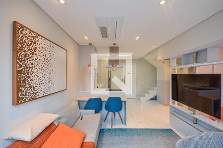 Sala/Cozinha de apartamento para alugar com 1 quarto, 76m² em Vila do Castelo, São Paulo