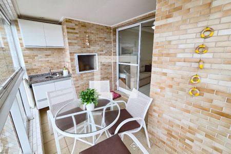 Varanda de apartamento para alugar com 2 quartos, 70m² em Nova Mirim, Praia Grande
