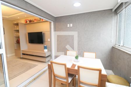 Varanda gourmet de apartamento à venda com 2 quartos, 72m² em Vila Curuçá, Santo André