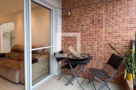 Varanda da Sala de apartamento para alugar com 2 quartos, 70m² em Macuco, Santos