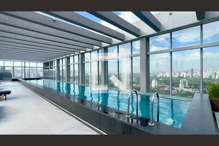 Área comum - Piscina de kitnet/studio para alugar com 1 quarto, 40m² em Pinheiros, São Paulo
