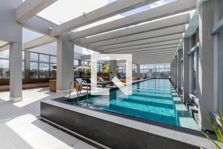 Área comum - Piscina de kitnet/studio para alugar com 1 quarto, 40m² em Pinheiros, São Paulo