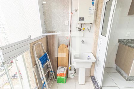 Varanda e Área de Serviço de apartamento para alugar com 2 quartos, 52m² em Belenzinho, São Paulo