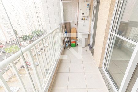 Varanda e Área de Serviço de apartamento para alugar com 2 quartos, 52m² em Belenzinho, São Paulo