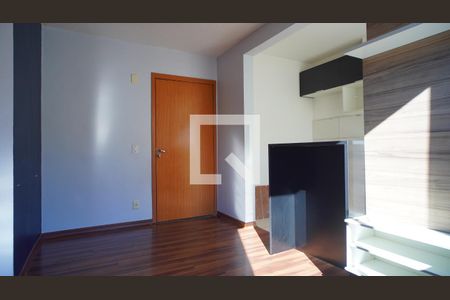 Sala e cozinha  de apartamento à venda com 2 quartos, 38m² em Jardim Dona Leopoldina, Porto Alegre