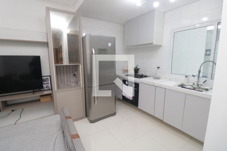Sala/Cozinha de apartamento à venda com 2 quartos, 99m² em Santa Maria, Santo André