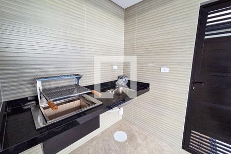 Área comum - Churrasqueira de casa de condomínio para alugar com 2 quartos, 93m² em Guilhermina, Praia Grande