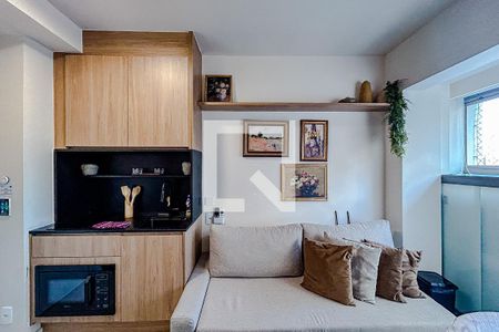 Sala de apartamento para alugar com 1 quarto, 24m² em Vila Nova Conceição, São Paulo