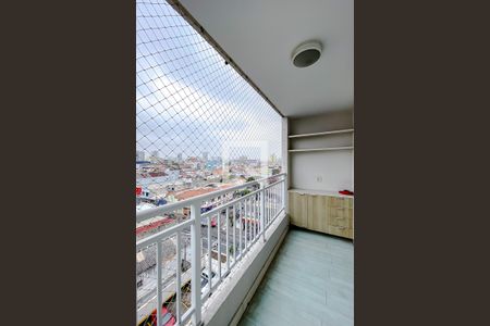 Varanda da Sala de apartamento para alugar com 1 quarto, 32m² em Belenzinho, São Paulo