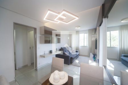 sala de apartamento à venda com 2 quartos, 59m² em Buritis, Belo Horizonte