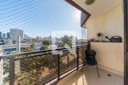 Varanda da Sala de apartamento à venda com 3 quartos, 148m² em Vila Alzira, Santo André