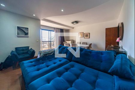 Sala de apartamento à venda com 3 quartos, 148m² em Vila Alzira, Santo André