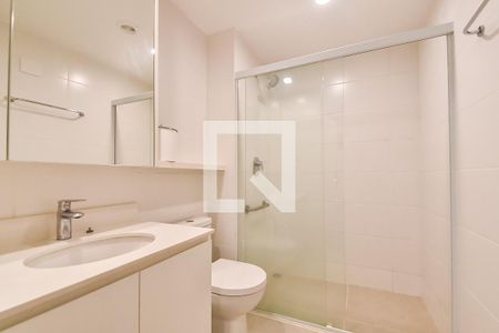 Banheiro de kitnet/studio para alugar com 1 quarto, 29m² em Paraíso, São Paulo
