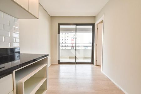 Sala/cozinha de apartamento para alugar com 1 quarto, 31m² em Paraíso, São Paulo