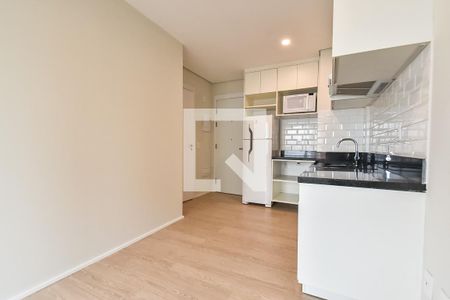 Sala/cozinha de apartamento para alugar com 1 quarto, 31m² em Paraíso, São Paulo