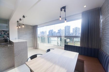 sala de apartamento para alugar com 1 quarto, 56m² em Vila da Serra, Nova Lima