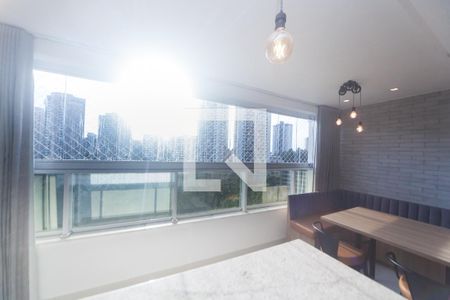 sala de apartamento para alugar com 1 quarto, 56m² em Vila da Serra, Nova Lima