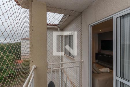 Varanda Sala de Estar/Jantar  de apartamento para alugar com 3 quartos, 66m² em Parque Euclides Miranda, Sumaré