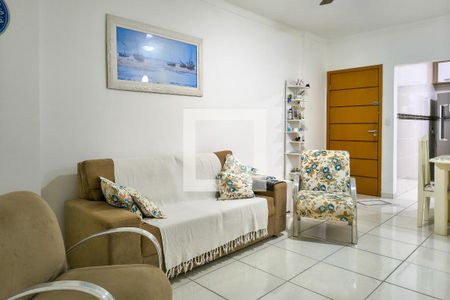 Sala de apartamento para alugar com 3 quartos, 104m² em Canto do Forte, Praia Grande