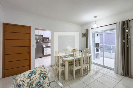 Sala de apartamento para alugar com 3 quartos, 104m² em Canto do Forte, Praia Grande