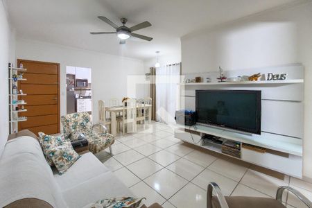 Sala de apartamento para alugar com 3 quartos, 104m² em Canto do Forte, Praia Grande