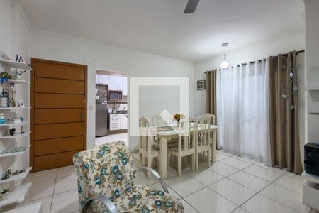 Sala de apartamento para alugar com 3 quartos, 104m² em Canto do Forte, Praia Grande