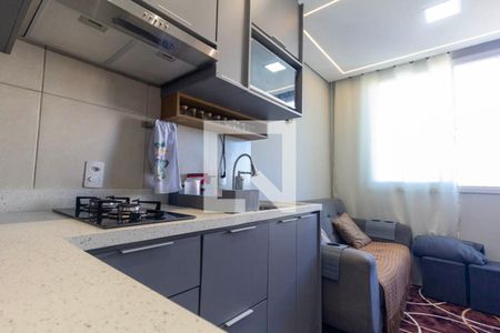 Sala, Cozinha e Área de Serviço de apartamento para alugar com 1 quarto, 25m² em Jardim America da Penha, São Paulo