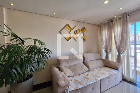 Sala  de apartamento à venda com 2 quartos, 63m² em Vila Príncipe de Gales, Santo André