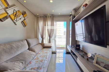 Sala  de apartamento à venda com 2 quartos, 63m² em Vila Príncipe de Gales, Santo André