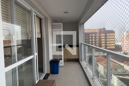 Varanda da Sala e Quarto de apartamento para alugar com 2 quartos, 90m² em Gonzaga, Santos