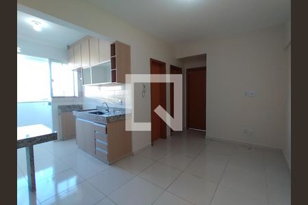 Sala/cozinha de apartamento para alugar com 1 quarto, 48m² em Tubalina, Uberlândia