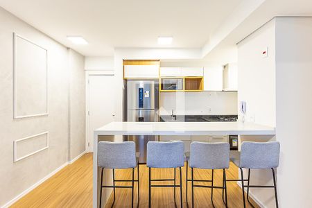 Sala de apartamento à venda com 1 quarto, 45m² em Indianópolis, São Paulo
