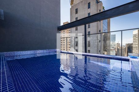 Piscina de kitnet/studio para alugar com 1 quarto, 27m² em Jardim Paulista, São Paulo