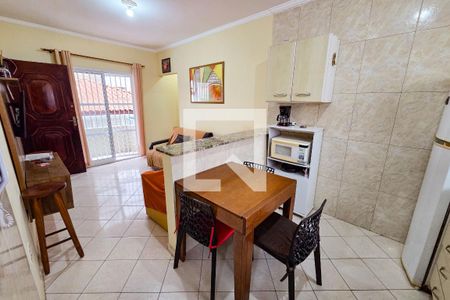 Cozinha de apartamento para alugar com 1 quarto, 53m² em Cidade Ocian, Praia Grande