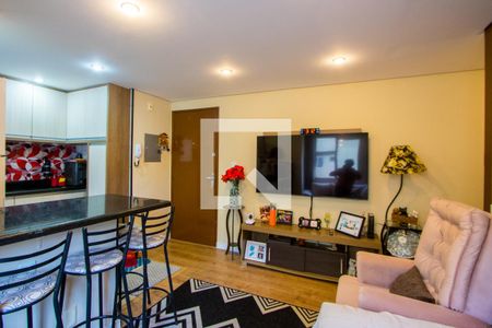 Sala de apartamento à venda com 2 quartos, 55m² em Vila Guiomar, Santo André
