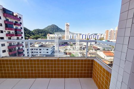 Varanda de apartamento para alugar com 2 quartos, 57m² em Boqueirão, Praia Grande