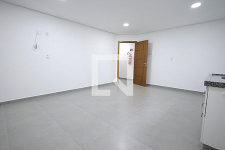Sala, Cosinha, Quarto de apartamento para alugar com 1 quarto, 48m² em Vila Humaita, Santo André