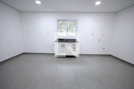 Sala, Cosinha, Quarto de apartamento para alugar com 1 quarto, 48m² em Vila Humaita, Santo André