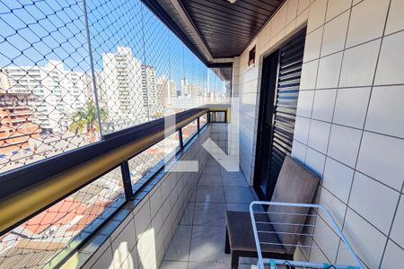 Varanda de apartamento para alugar com 3 quartos, 120m² em Aviação, Praia Grande