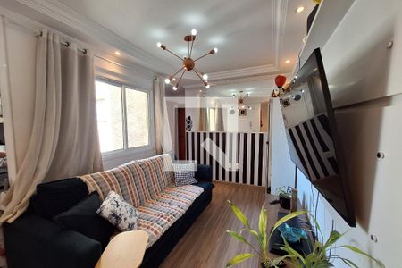 Sala  de apartamento à venda com 2 quartos, 78m² em Vila Guiomar, Santo André
