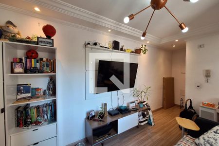Sala  de apartamento à venda com 2 quartos, 78m² em Vila Guiomar, Santo André