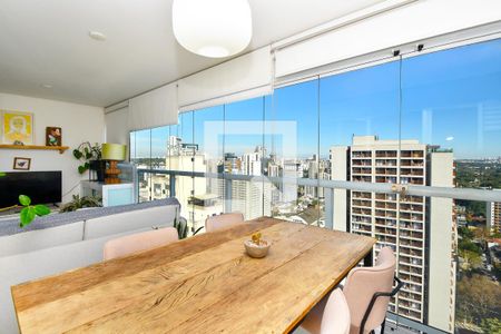 sala de jantar de apartamento à venda com 1 quarto, 58m² em Pinheiros, São Paulo