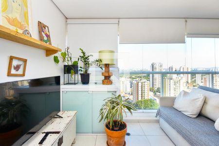 sala de estar de apartamento à venda com 1 quarto, 58m² em Pinheiros, São Paulo