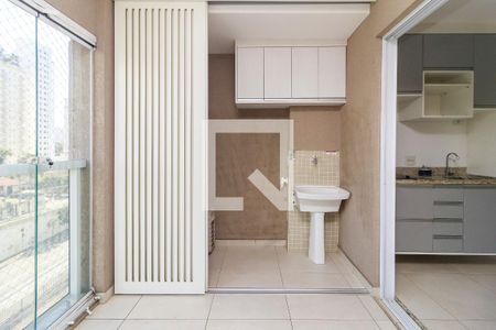 Varanda - Área de Serviço de apartamento para alugar com 1 quarto, 35m² em Santo Amaro, São Paulo