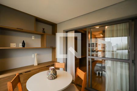 Varanda de kitnet/studio para alugar com 1 quarto, 32m² em Santo Amaro, São Paulo
