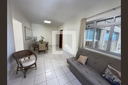 Sala de apartamento para alugar com 2 quartos, 95m² em Itararé, São Vicente