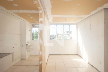 Sala/Cozinha de apartamento à venda com 1 quarto, 43m² em Campo Grande, Rio de Janeiro
